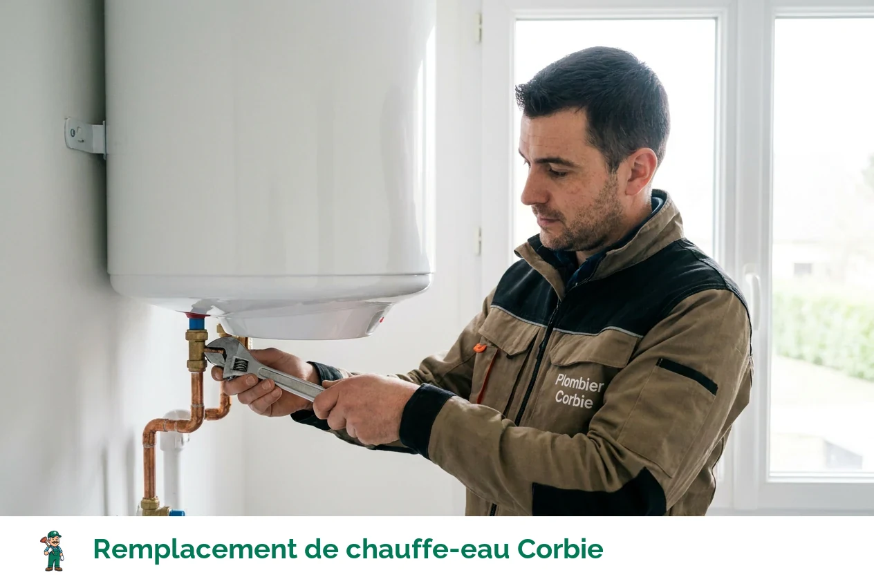 Remplacement de chauffe-eau à Corbie