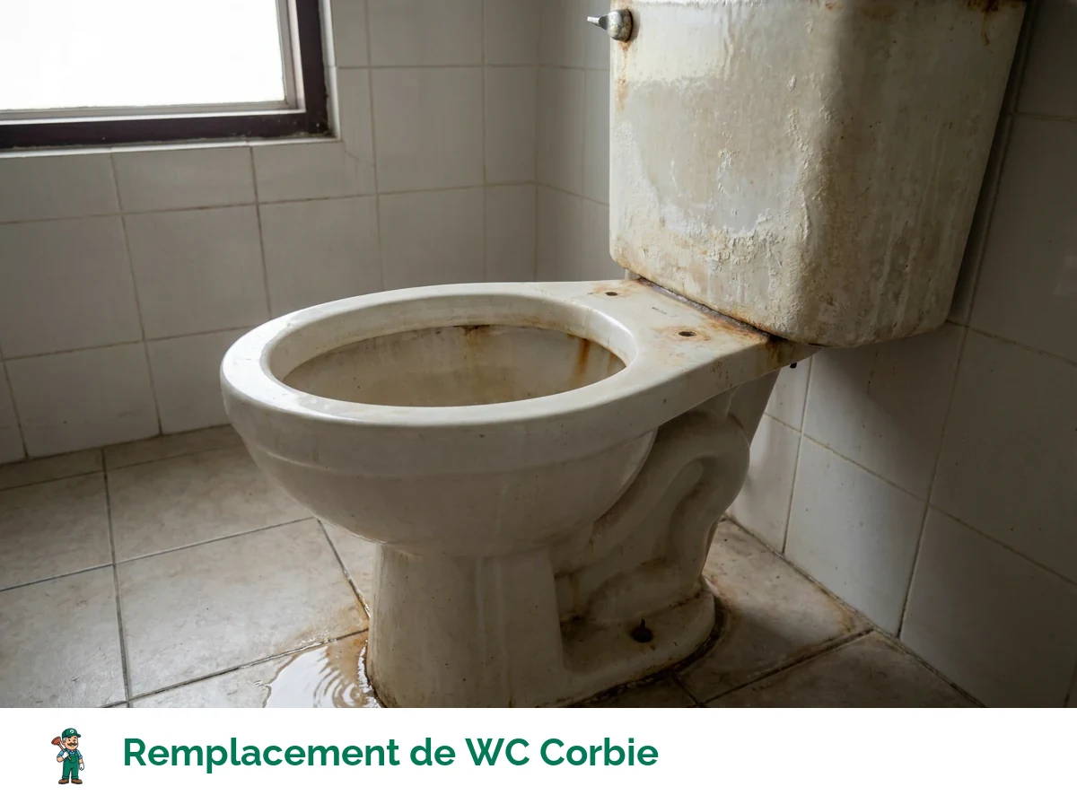 Remplacement de WC à Corbie