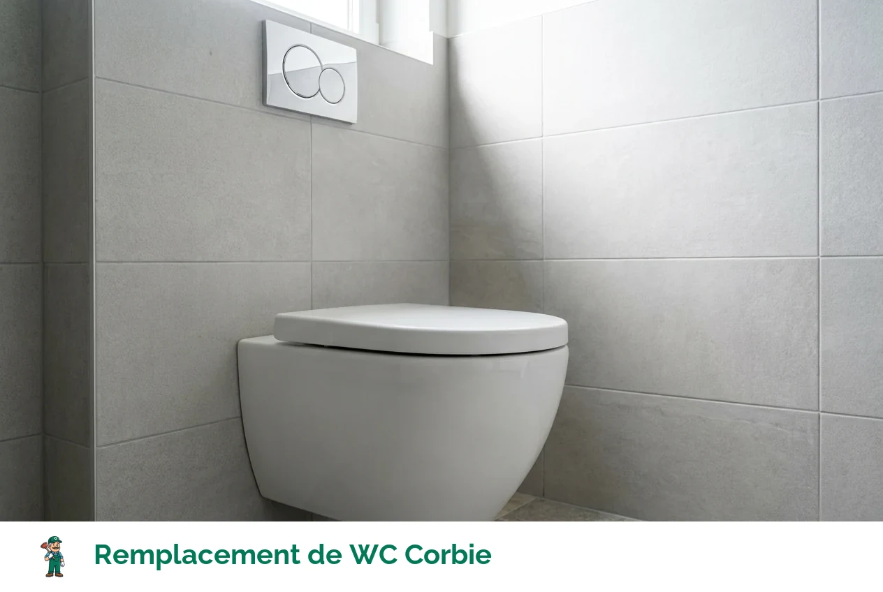 Remplacement de WC à Corbie