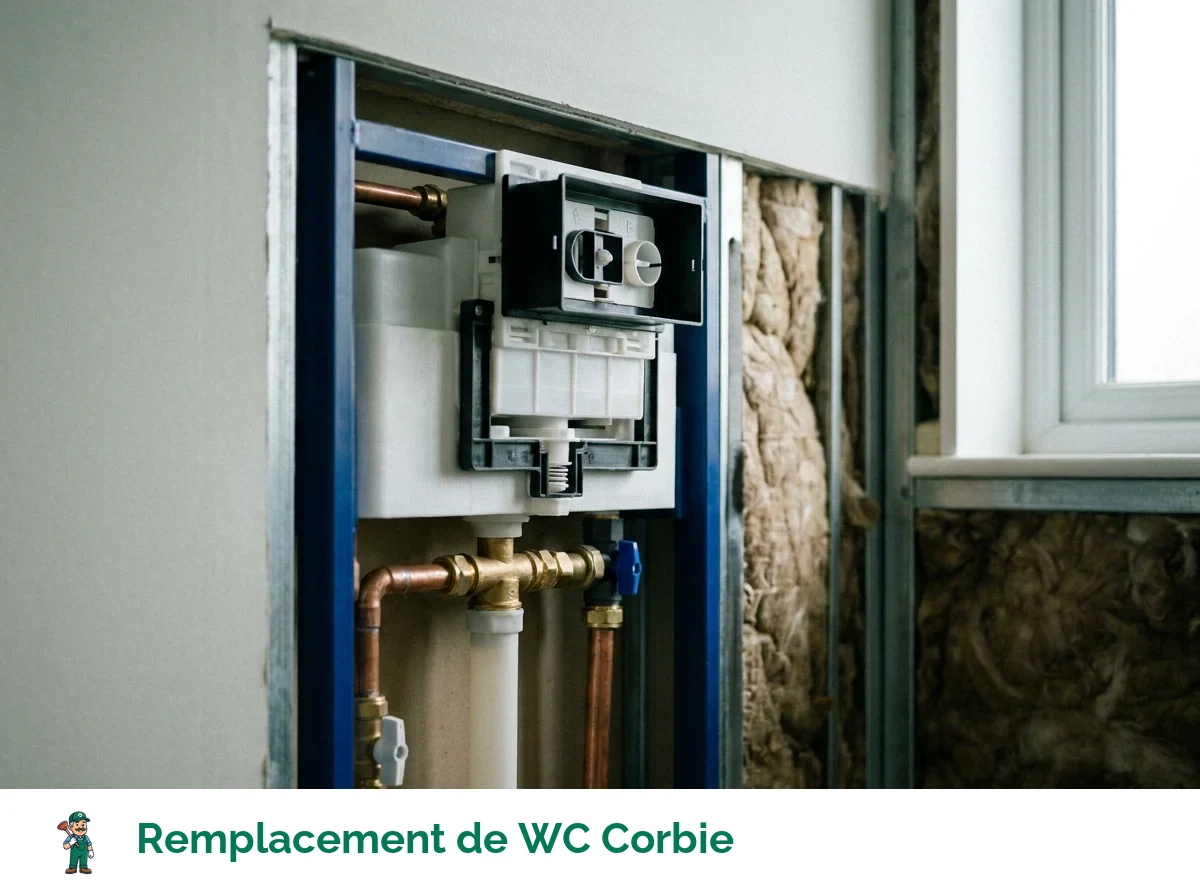 Remplacement de WC à Corbie
